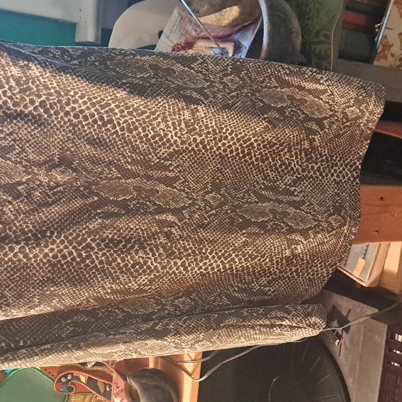 Vintage 90s Y2k snakeskin print mini dress, sz s/m - Picture 2 of 6